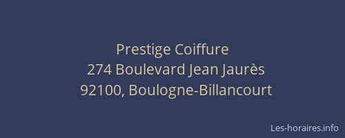 Prestige Coiffure