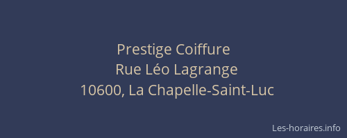 Prestige Coiffure