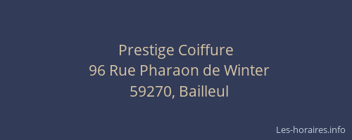 Prestige Coiffure