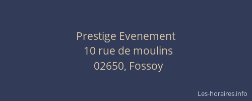 Prestige Evenement