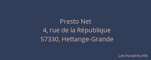 Presto Net