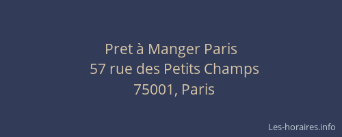 Pret à Manger Paris