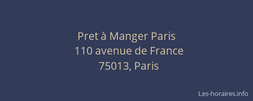 Pret à Manger Paris