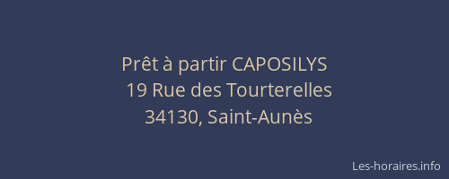 Prêt à partir CAPOSILYS