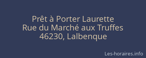 Prêt à Porter Laurette