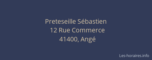 Preteseille S&eacute;bastien