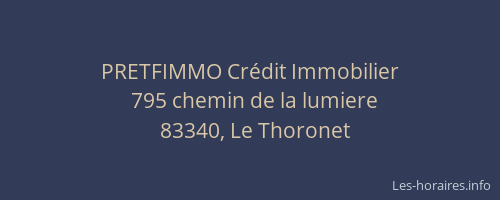 PRETFIMMO Crédit Immobilier