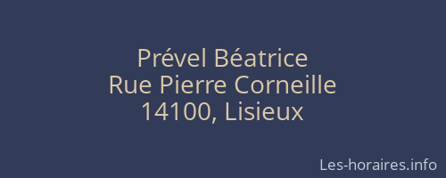 Prével Béatrice
