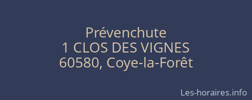 Prévenchute