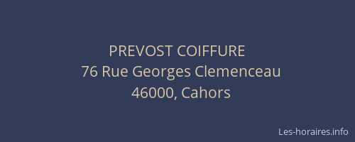 PREVOST COIFFURE