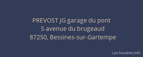 PREVOST JG garage du pont