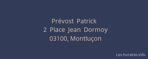 Prévost  Patrick