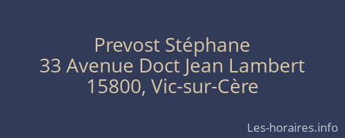 Prevost Stéphane