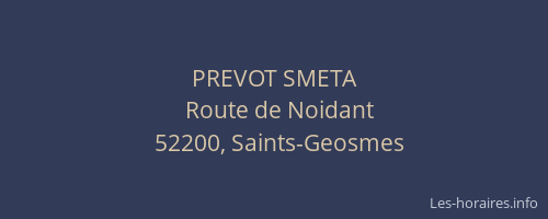 PREVOT SMETA