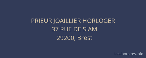 PRIEUR JOAILLIER HORLOGER