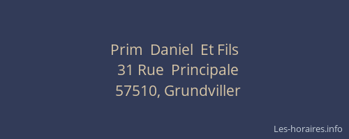 Prim  Daniel  Et Fils