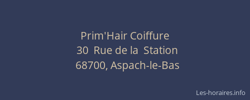 Prim'Hair Coiffure