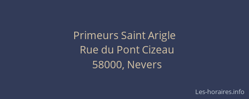 Primeurs Saint Arigle