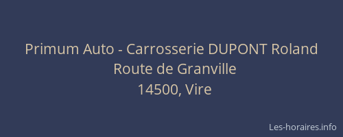 Primum Auto - Carrosserie DUPONT Roland