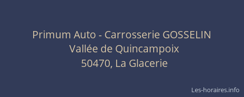 Primum Auto - Carrosserie GOSSELIN