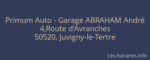 Primum Auto - Garage ABRAHAM André