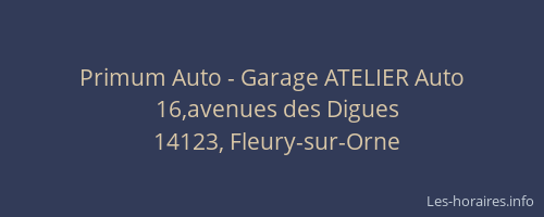 Primum Auto - Garage ATELIER Auto