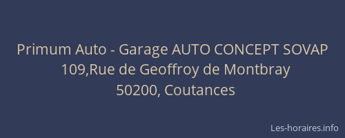 Primum Auto - Garage AUTO CONCEPT SOVAP