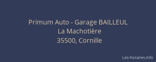 Primum Auto - Garage BAILLEUL
