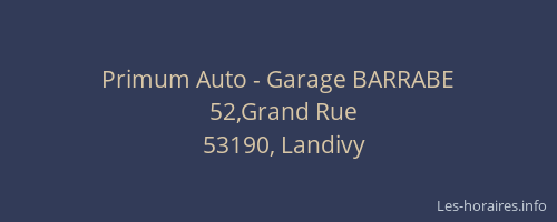 Primum Auto - Garage BARRABE