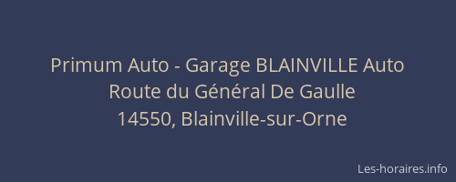Primum Auto - Garage BLAINVILLE Auto