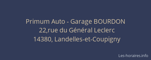 Primum Auto - Garage BOURDON