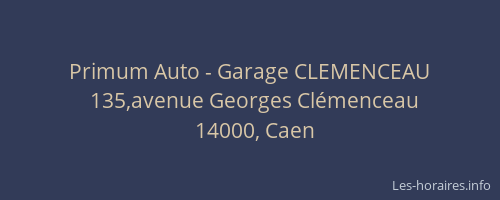Primum Auto - Garage CLEMENCEAU