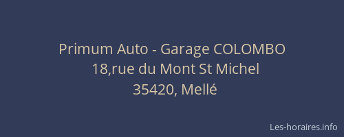 Primum Auto - Garage COLOMBO