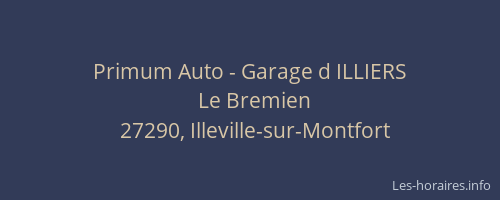 Primum Auto - Garage d ILLIERS