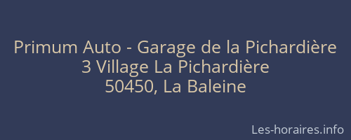 Primum Auto - Garage de la Pichardière