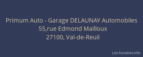 Primum Auto - Garage DELAUNAY Automobiles