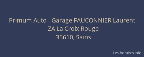 Primum Auto - Garage FAUCONNIER Laurent