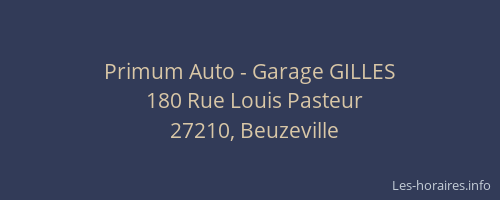 Primum Auto - Garage GILLES
