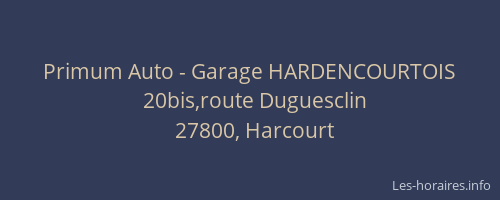 Primum Auto - Garage HARDENCOURTOIS