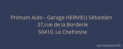 Primum Auto - Garage HERVIEU S&eacute;bastien