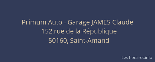Primum Auto - Garage JAMES Claude