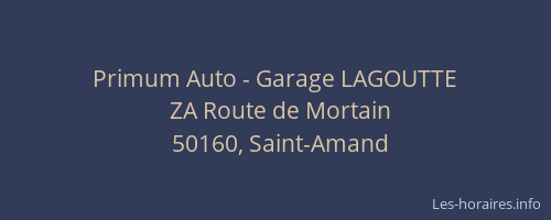 Primum Auto - Garage LAGOUTTE