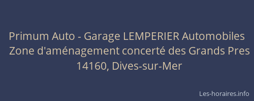 Primum Auto - Garage LEMPERIER Automobiles