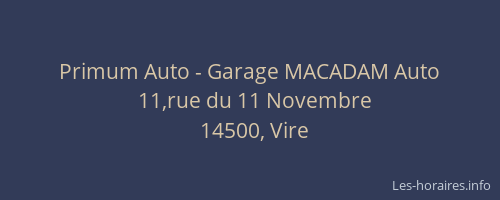 Primum Auto - Garage MACADAM Auto