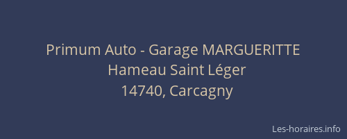 Primum Auto - Garage MARGUERITTE