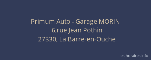 Primum Auto - Garage MORIN