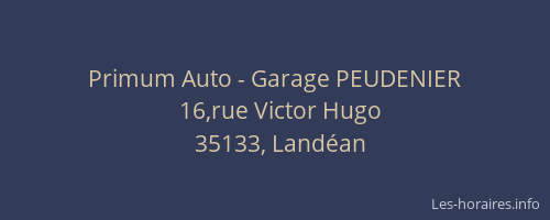 Primum Auto - Garage PEUDENIER