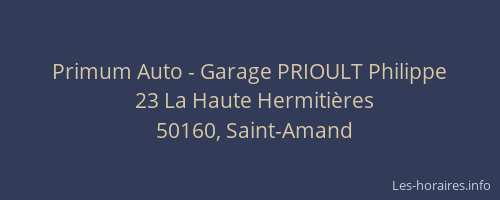 Primum Auto - Garage PRIOULT Philippe