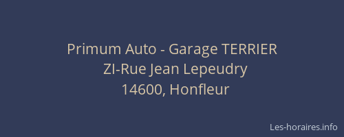 Primum Auto - Garage TERRIER
