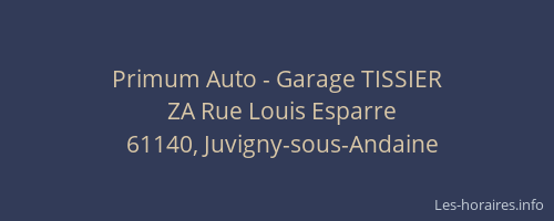 Primum Auto - Garage TISSIER